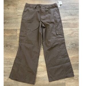 NWT Arizona Jean Co Cargo Pants Womens XL Olive Shadow Low Rise‎ Drawstring $54